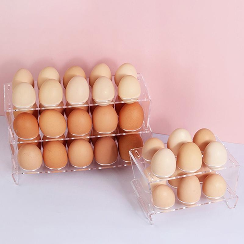 6/10 Holes Egg Storage Container Refrigerator Holder Display Organisers