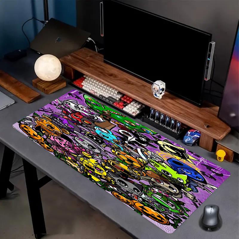 Sprunki Game Print Mouse Pad, Anti‑Slip Desktop Keyboard Mat, for PC Laptop Gaming Working Daily Use, Cool Festival Surprise Gift