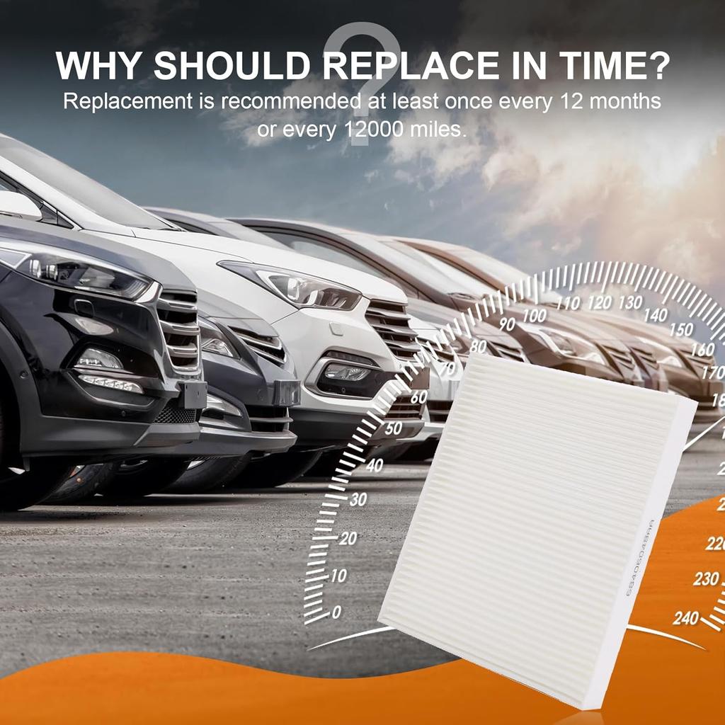 Ram Cabin Air Filter & Filter Access Door Kit Compatible With Dodge Ram 1500 2500 3500 Avenger Caliber Journey Compass Patriot Chrysler 200