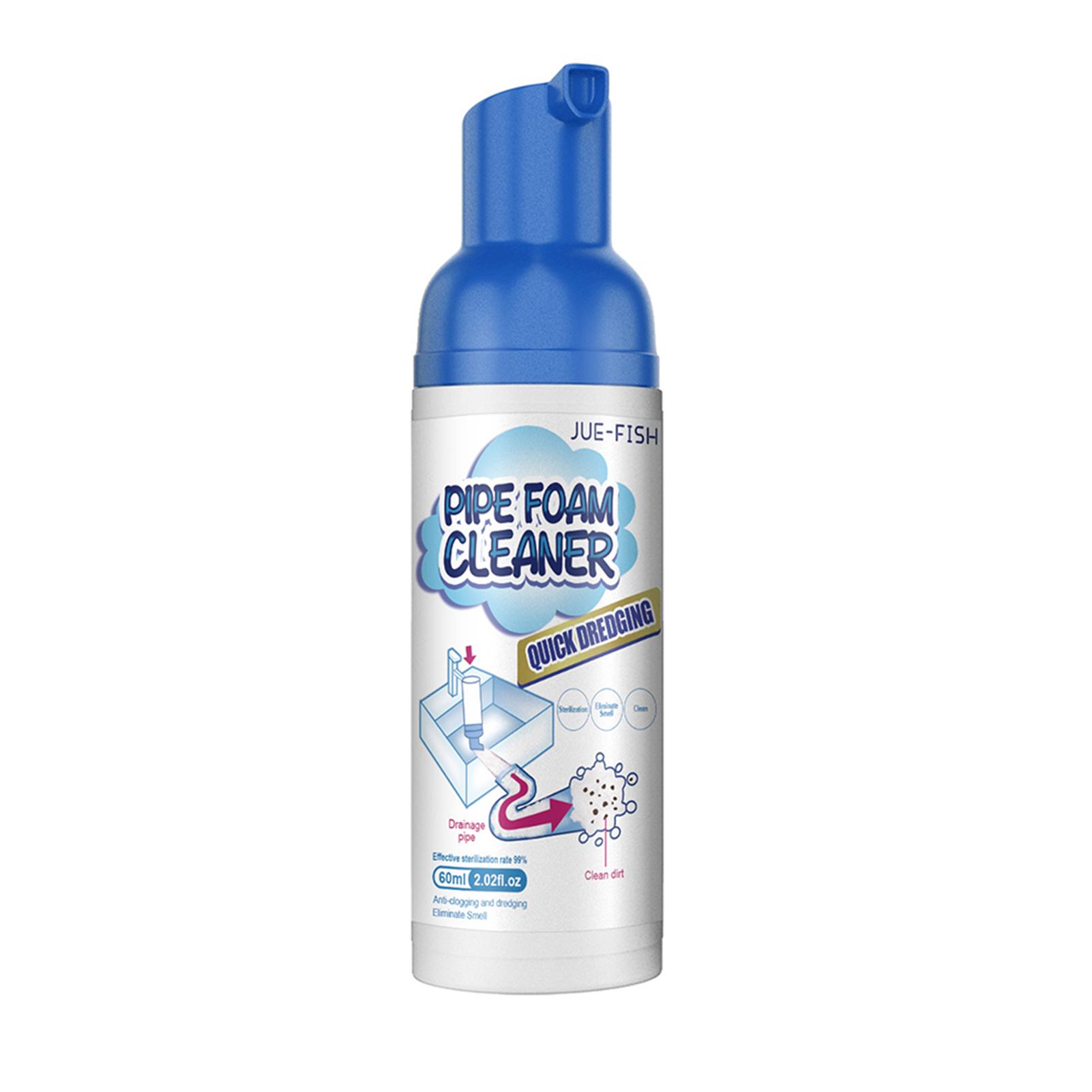60ml Pipe Foam Cleaner Dredge Deodorant Kitchen Drain Tub Odor Remover Agent Powerful Deep Cleaning Sink And Drain Cleaner 1pc