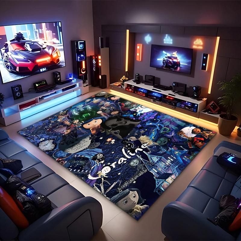 1PC Coraline Rug - Home Decoration Carpet For Living Room Bedroom Flooring Computer Chair Area Rug