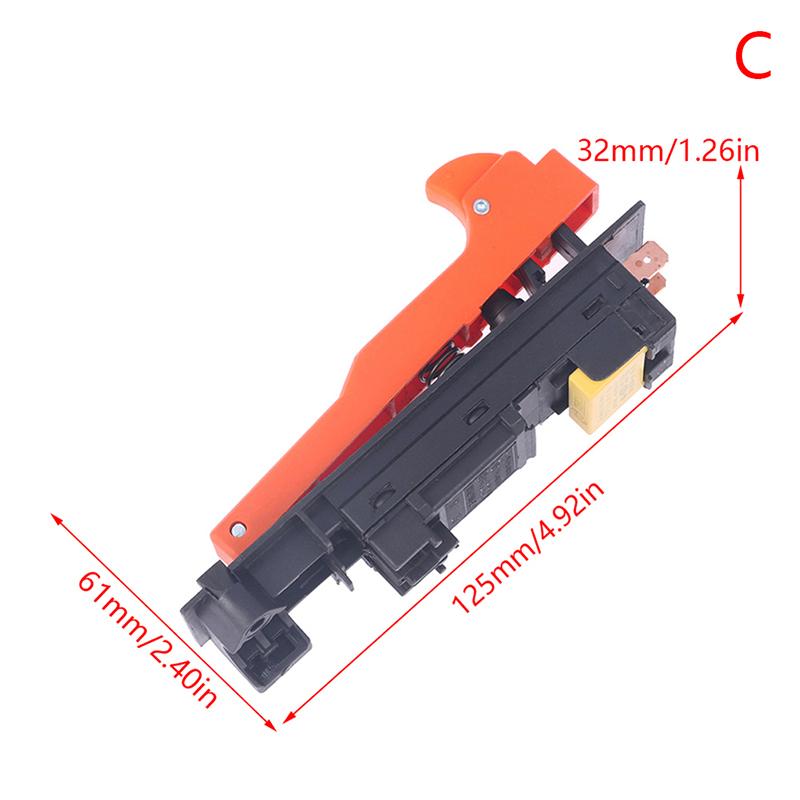 Electric Switch Lock On Ac 250V 8/10/12/18A Switch For 180/230 Angle Grinder