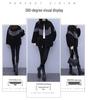 Damen Plus Size doppelseitige Fleecejacke Herbst/Winter 2025