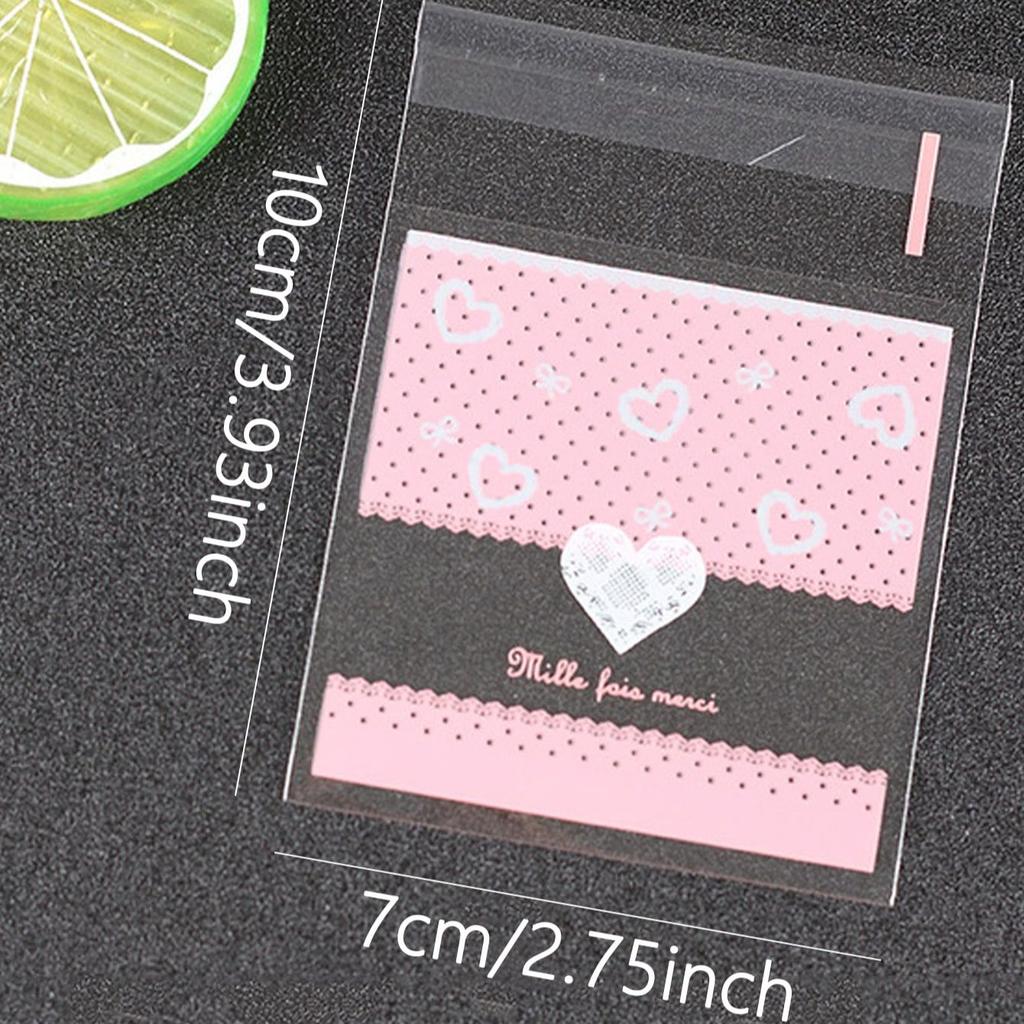100pcs Love Candy Packaging Bag - Random Colors and Styles
