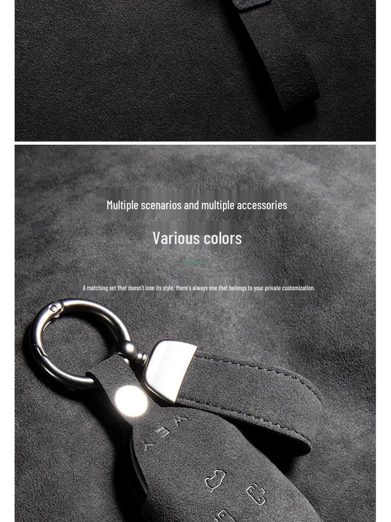 High-Grade Suede Key Case for Great Wall Weipai Blue Mountain Models 23 & 25 PHEV.