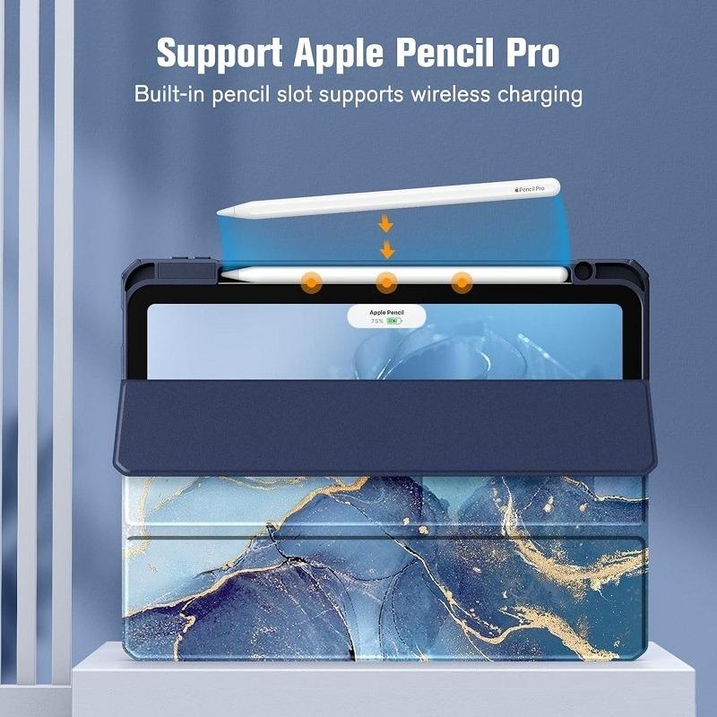 For IPad 11th 11 10th Air 4th 5th 10.9" Case with Pencil Holder IPad Air Pro 11 9.7 7th 8th 9th 10.2" Auto Wake-Sleep Smart Cove