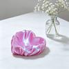 Yousheng Ruffle Love Heart Jewelry Tray, 3D Printed Earrings Necklace Ring Dish Tray, Decorative Keys Trinkets Holder Organizer Tray