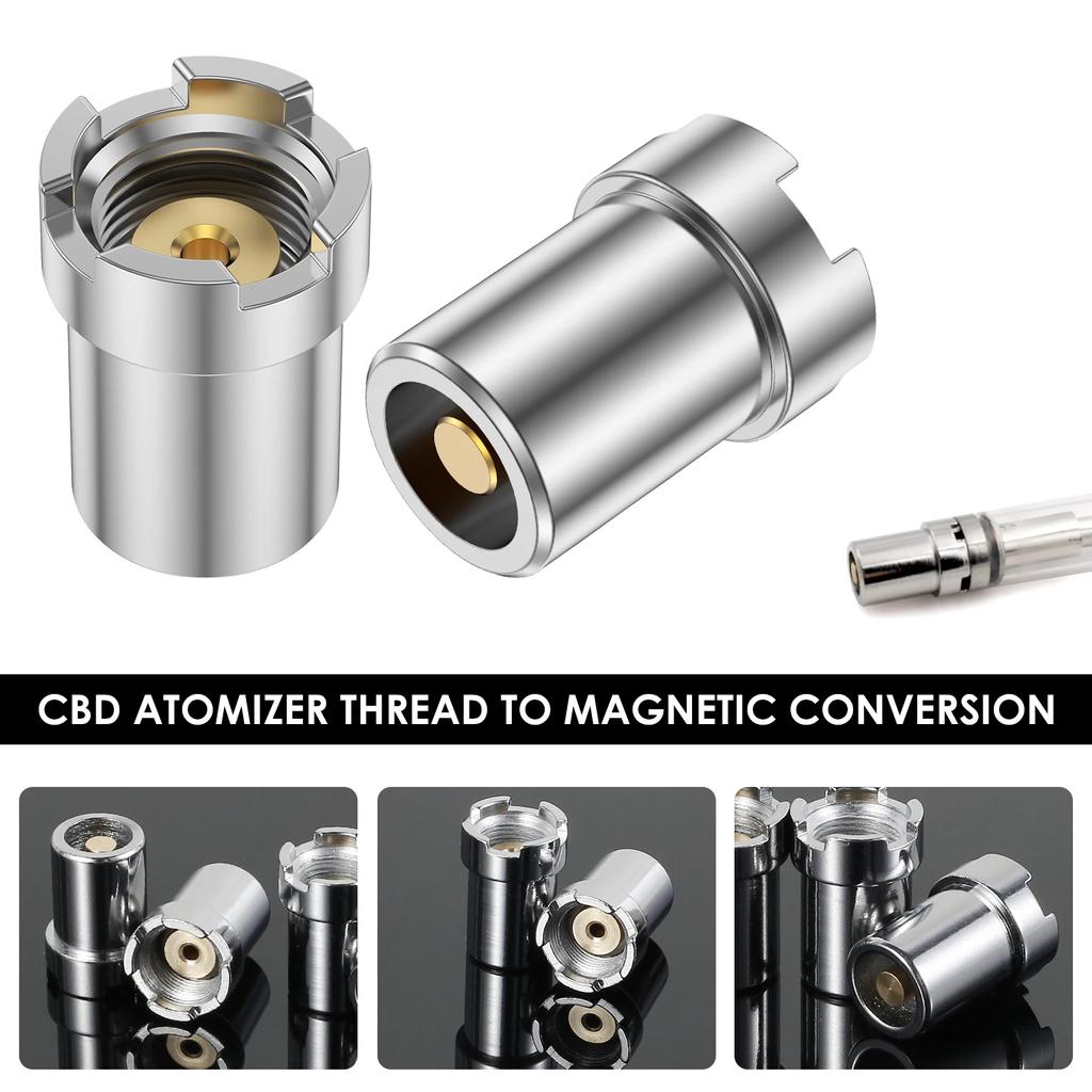 4/8/10Pcs Threaded Ring Adapter 510 Threaded Magnetic Adapter Mod Converter 304 Stainless Steel Threaded Ring Adapter Kit