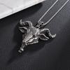 Retro Demon Satan Sheep Head Eye of Truth Necklace Lucifer Pendant Men's Punk Gothic Trendy Party Jewelry