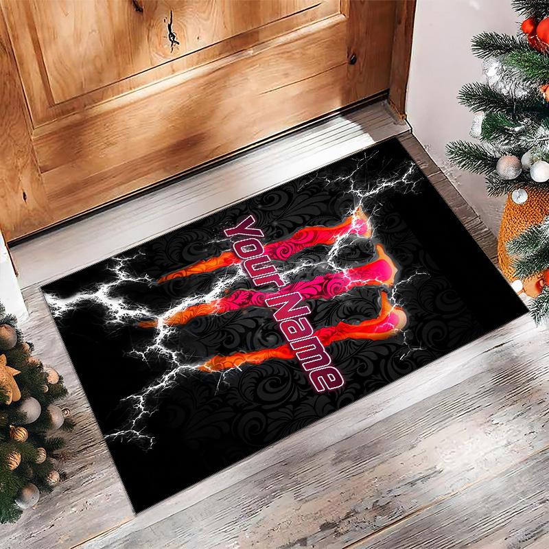Kober Monster Energy Crystal Velvet, Personalizovaná protiskluzová podložka s vlastním textem pro domácí dekoraci, Dárek