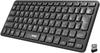 Arteck 2.4G Wireless Keyboard, Lightweight, Full-Size, Media Functions, Hotkeys, Compatible with Computers, Desktops, PCs, Laptops, Surfaces, Smart