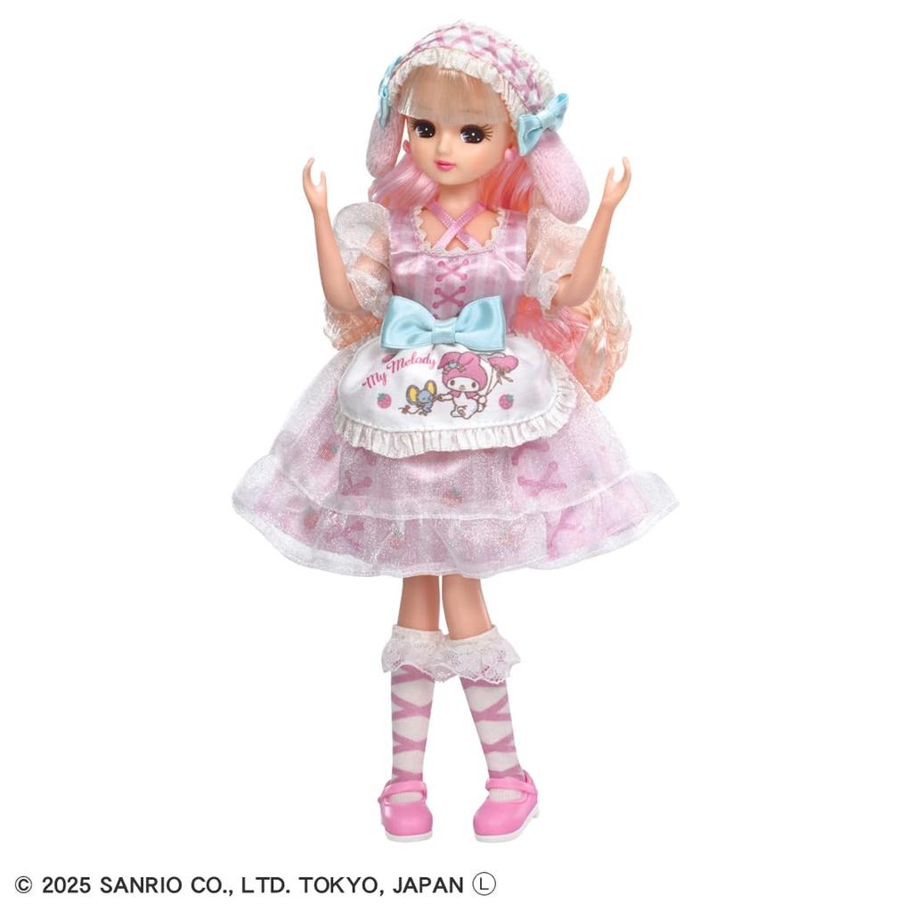 TAKARA TOMY Licca-chan Doll LD-28 Lovely My Melody Licca-chan Dress-Up Pretend Play Toy