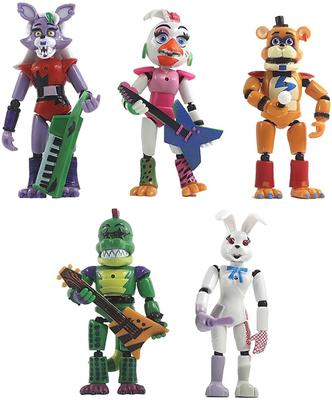 5'li Set Five Nights At Freddy's Aksiyon Figürü Oyuncak Freddy Oyuncakları