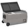 VidaXL Cooler with Wheel and Adapter Black and Grey 50 L PP and PE, Electric Cooler, Compressor Refrigerator, 3154639