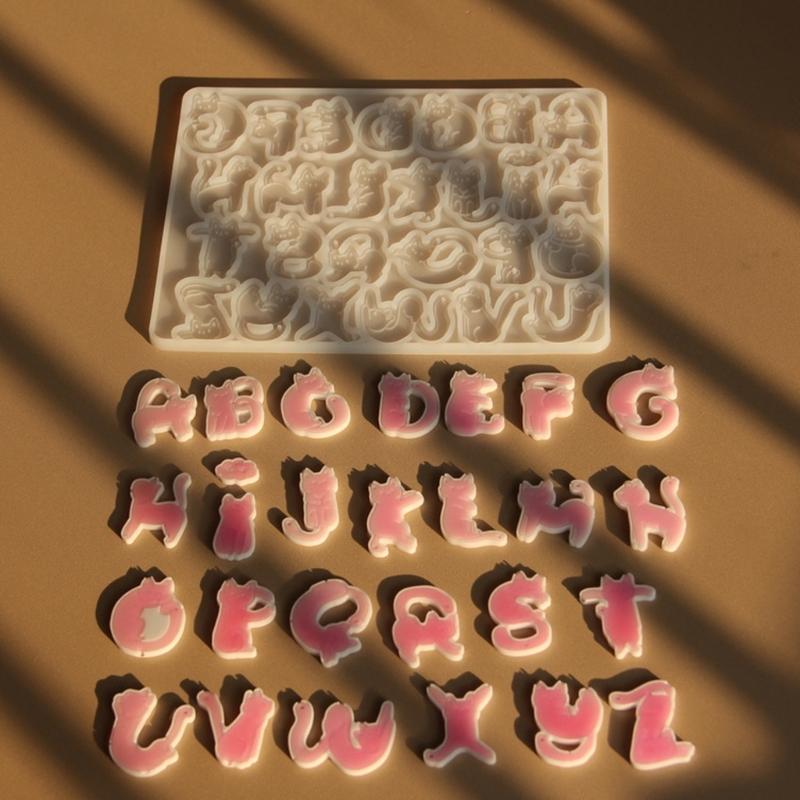 Elastic Cats Letter Silicone Casting Mold Silicone Texture Suitable for Handmade Jewelry Supplies and Gift Making