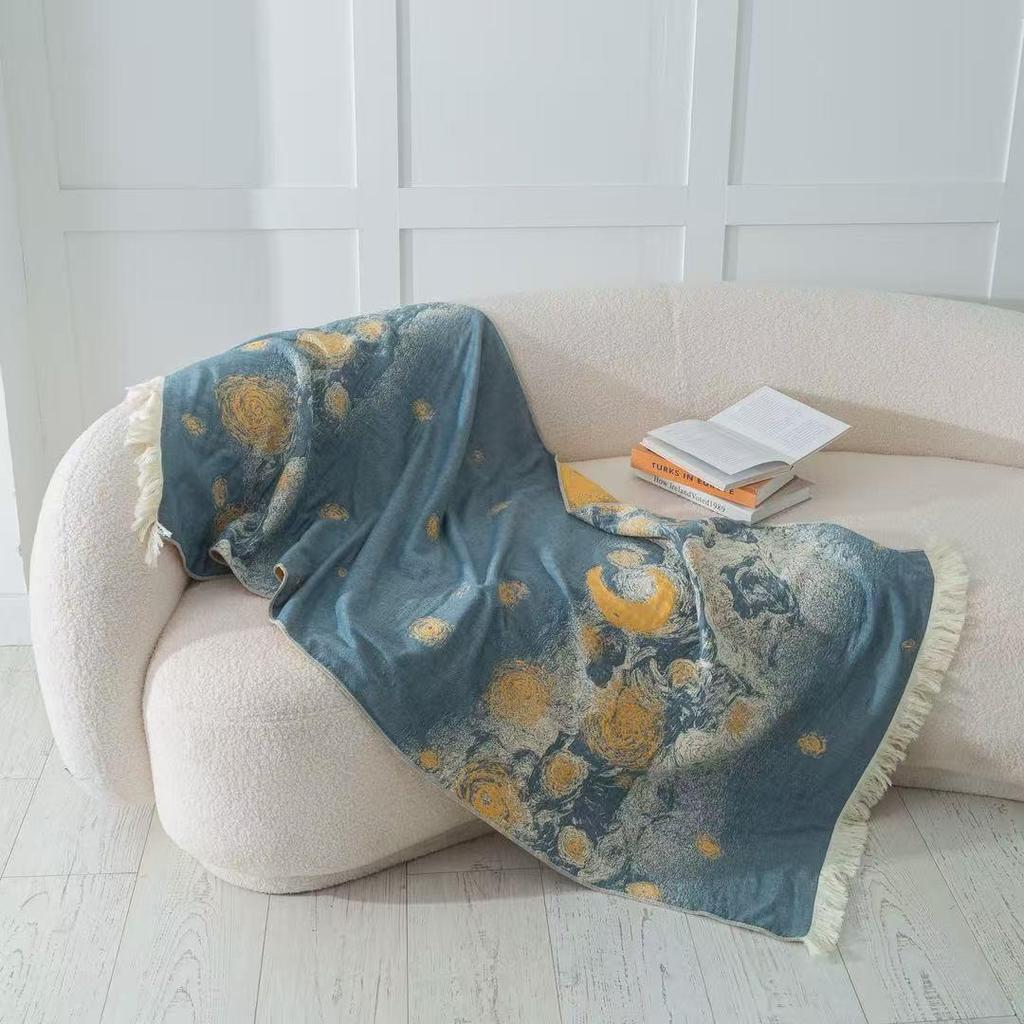 New Soft Ethnic Style Sun God Cotton Bath Towel - Skin-friendly & Absorbent