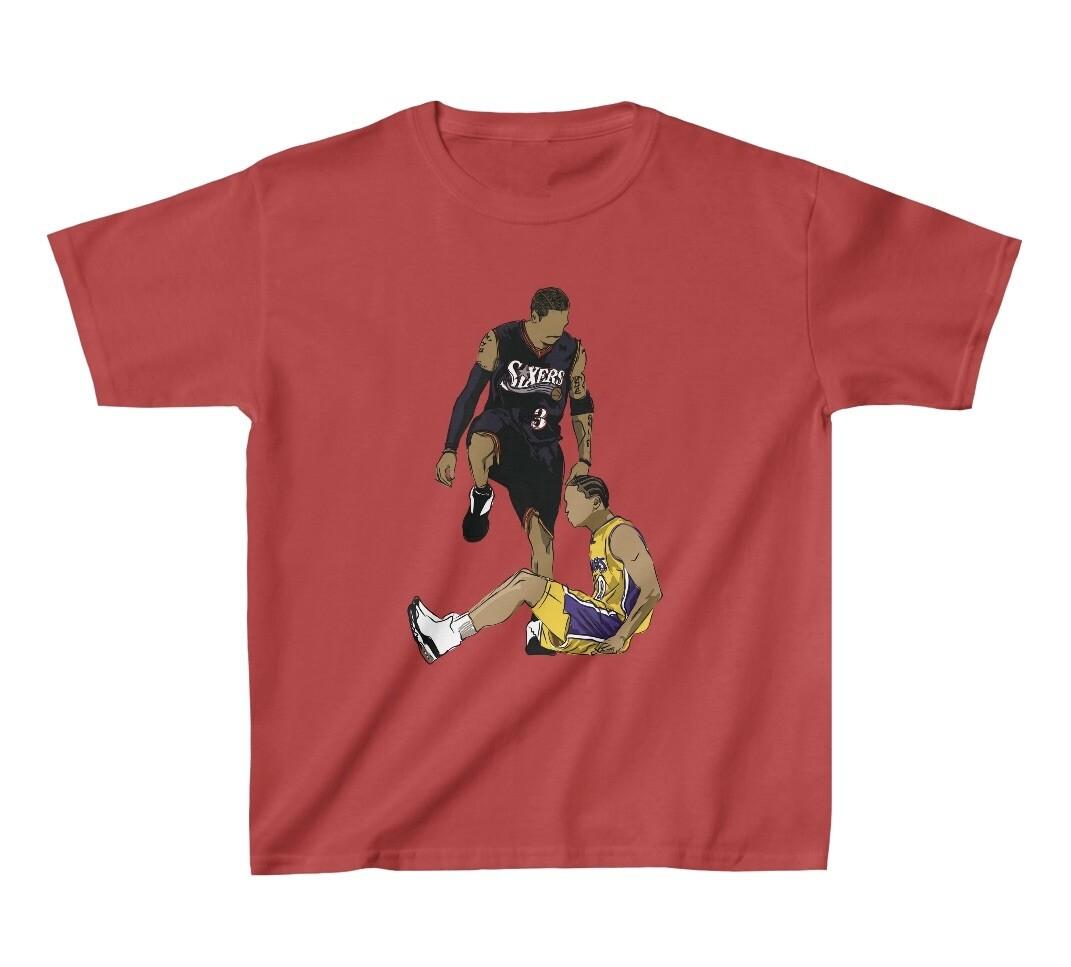 Kid’s T-shirt Allen Iverson Step Over Sketch Youth Sizes XL