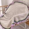 Creative 60cm Flower Bouquet Blanket Finished Product Crocheted Sunflower Blanket Lily of The Valley Bouquet Blankets Gifts