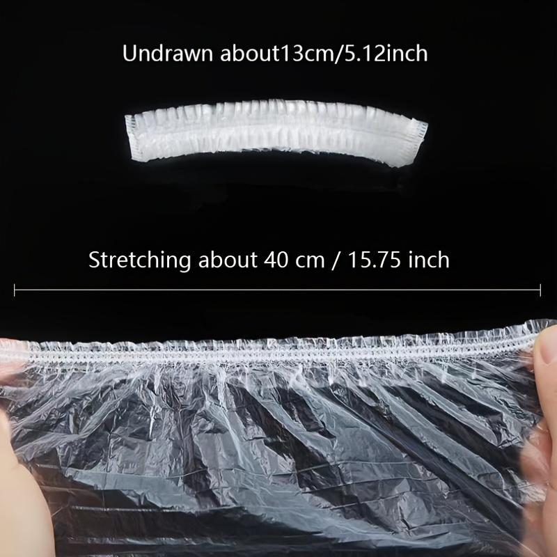 Disposable Plastic 100pcs Of Shower Caps Perfect For Hair Dyeing Beauty Salons