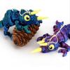 Glow In The Dark 3D Printed Chameleon Fully Articulated Fidget Animal Figurine Flexible Desk Ornament Room Decoration Gifts