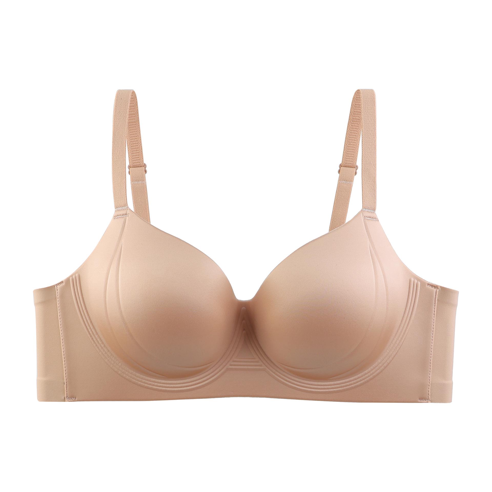 

Бесшовный беспроводной бюстгальтер толщиной 6 см для женщин: Увеличивает маленький бюст, против обвисания, удобный и элегантный. 38/85AB