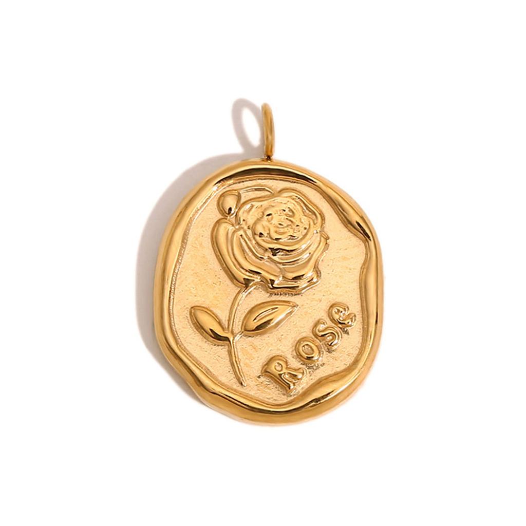 DIY Jewelry Making Necklace Pendant Practical Stainless Steel Gold Tone Pendant Charms For Handmade Accessories