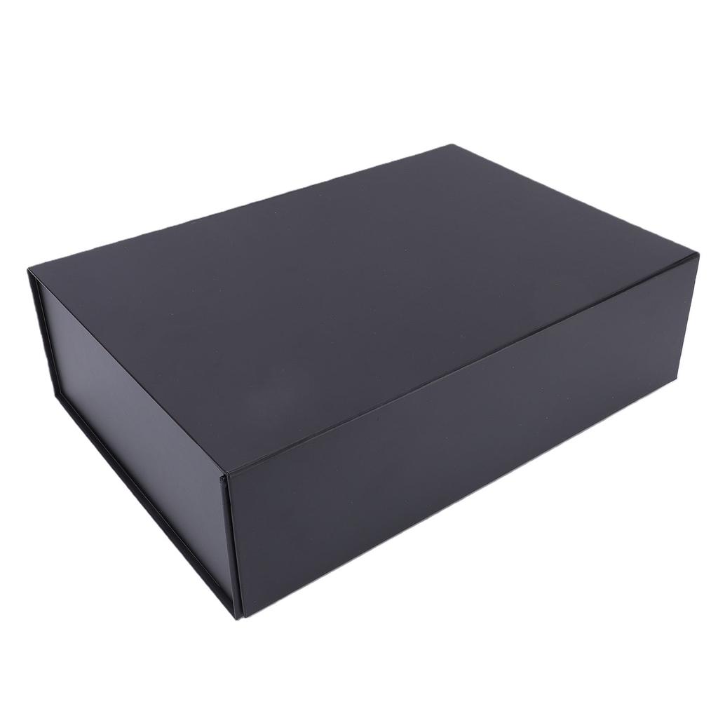Gift Box Flip Open with Magnet Lid for Presents Packaging Valentine Day Mother Day Birthday Proposal Large Black with