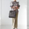 OL Bag Eto Tote Bag Vertical A4 Size Inch PC Storage 11932 Charcoal [Jewel Narrows] 13.3