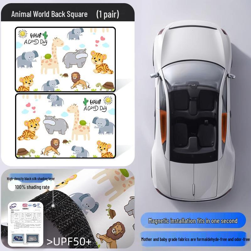 Magnetic Car Sun Shade Curtain for Baby - Side Window Sun Block & Privacy Protection