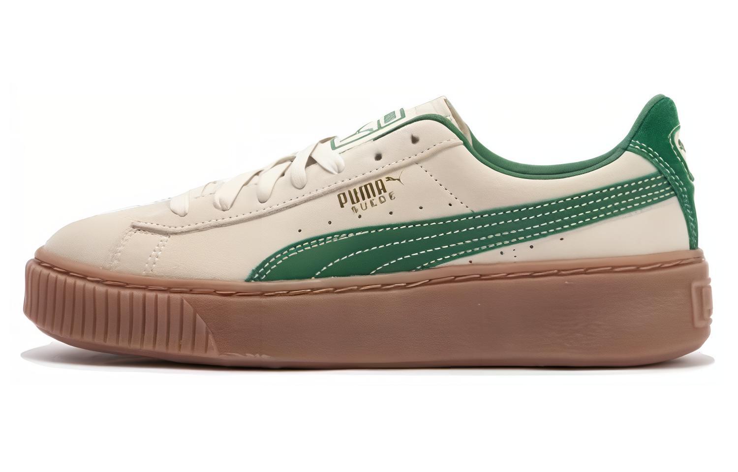 PUMA Suede Platform Core Beige Green Women s 35.5