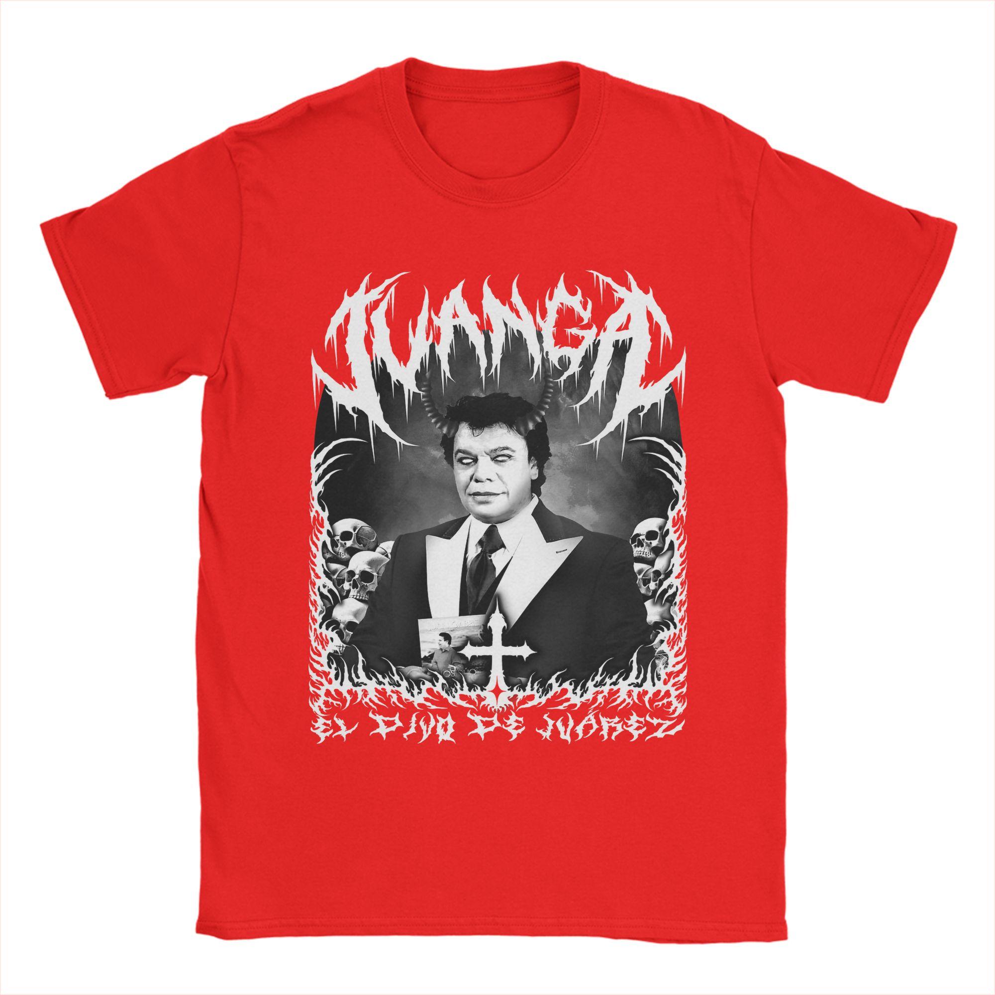 Мужская футболка Juan Gabriel El Divo de Juarez с дизайном Dark Metal Хлопковая одежда Футболка с коротким рукавом с круглым вырезом Футболки на День Рождения S