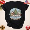 Merry Smurfmas T-Shirt Smurfs Christmas Tee Holiday Cartoon Shirt S-5XL