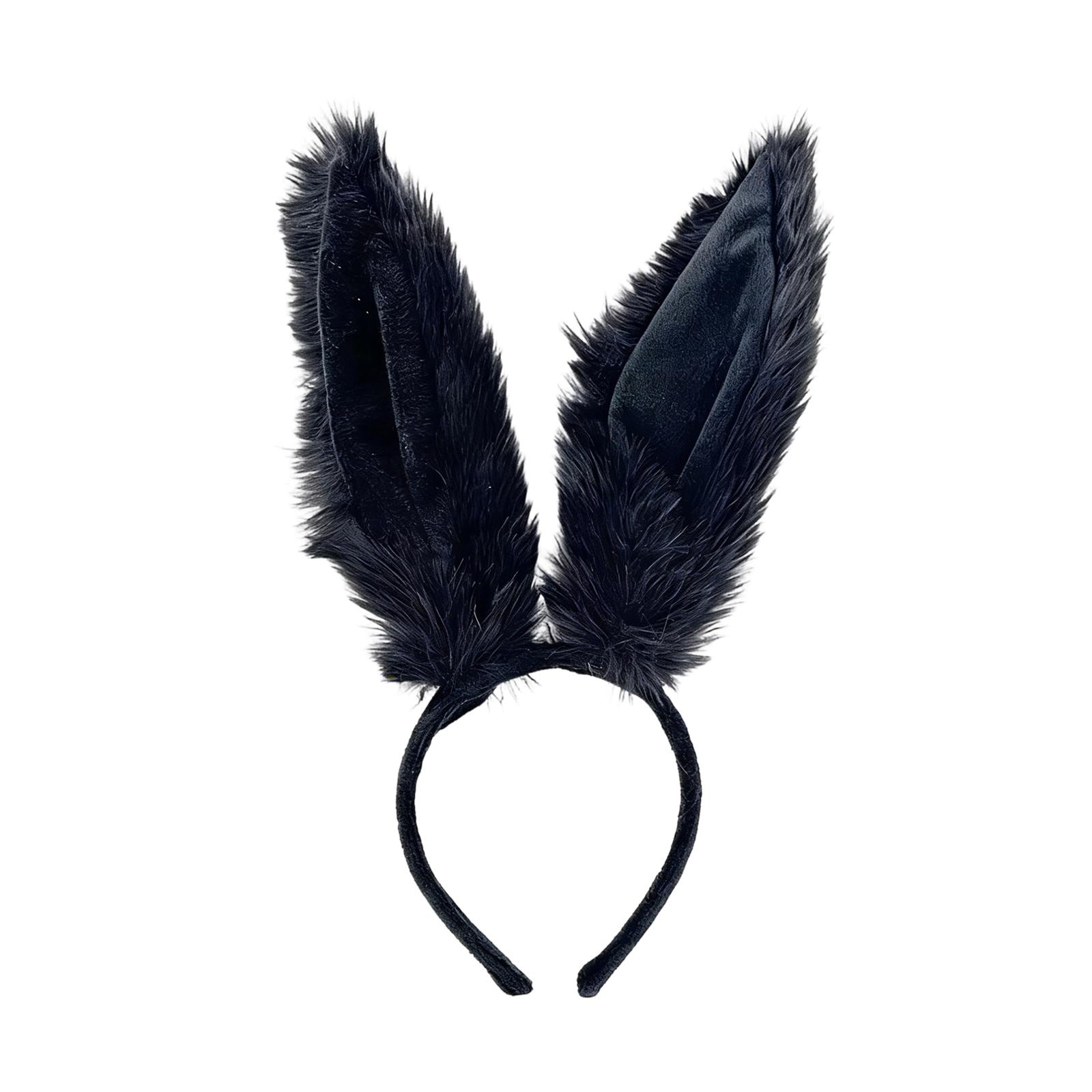 

Cute Hat With Ears Clothing Headband Featuring Cartoon Zoo Theme Festival Costume ONE SIZE чёрный