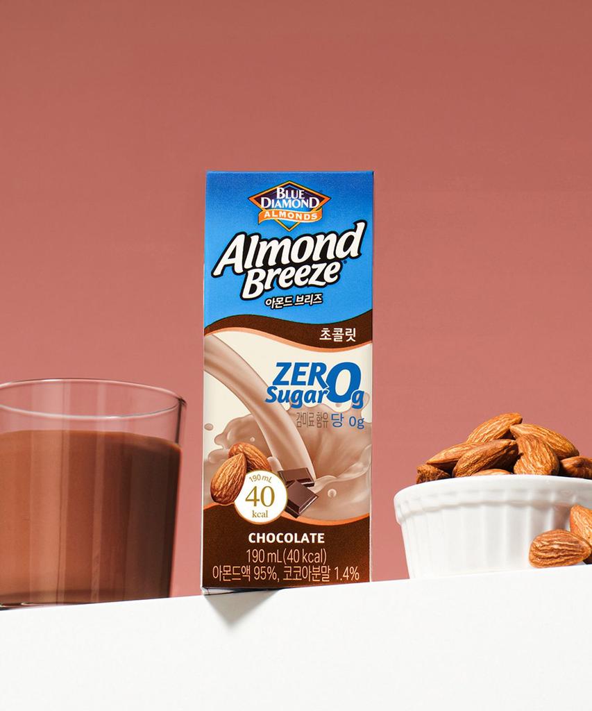 Almond Breeze Chocolate Zero Sugar 190ml 48-Pack