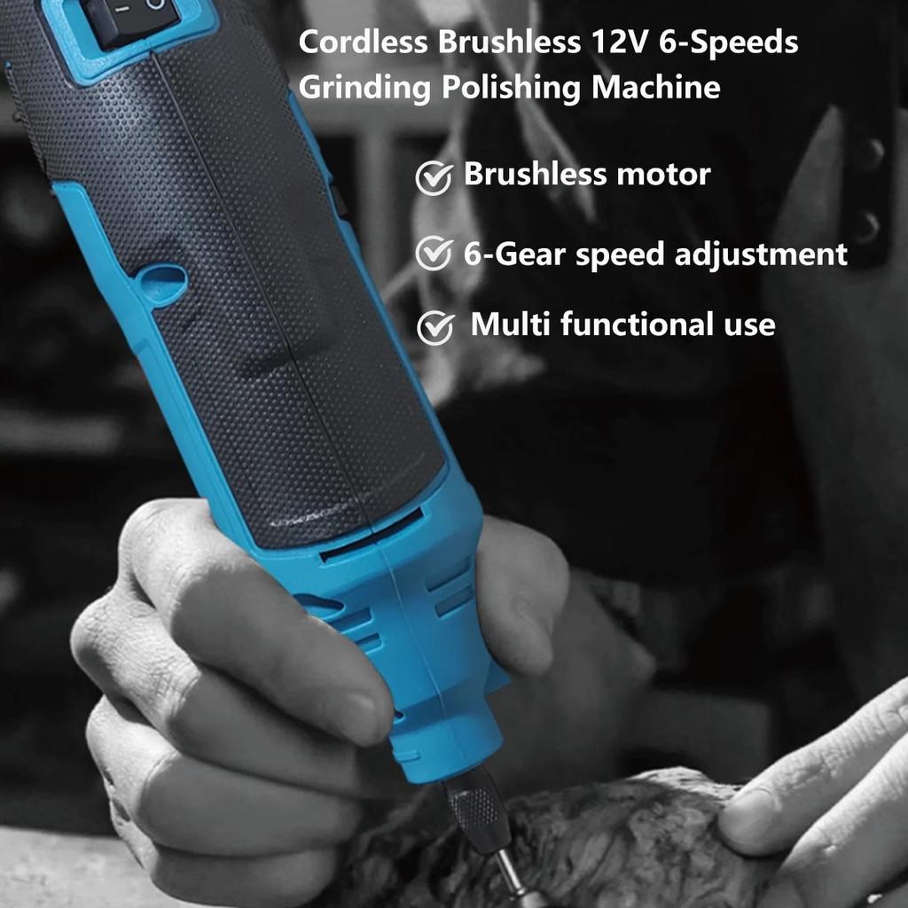 6 Variable Speed Cordless Electric Engraver Portable Electric Drill Engraving Machine Grinding Polishing Mini Rotary Tool