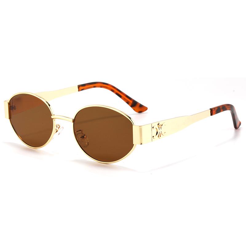 Retro Oval Street Style Sunglasses: Unisex Fashion Eyewear