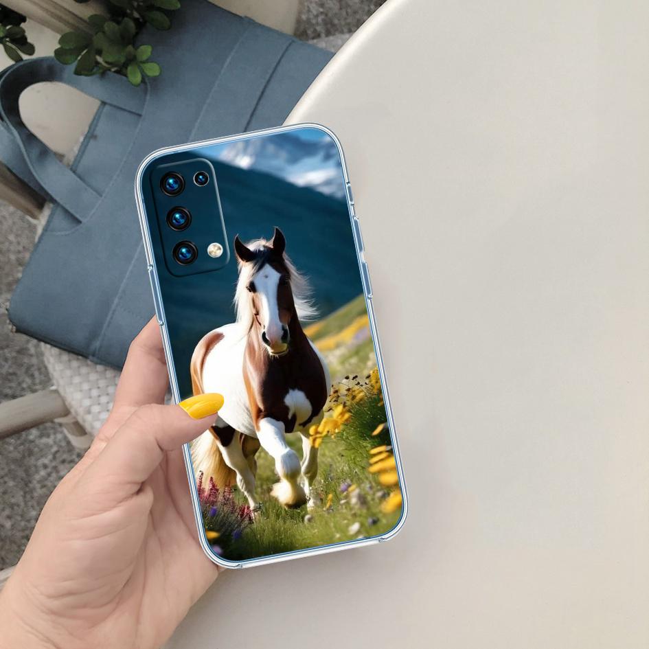 FM22 Fine Horse Soft Shell Transparent Phone Case for Motorola Moto Edge 20 30 40 50 S30 Fusion Ultra Pro Neo Lite + G200 G23