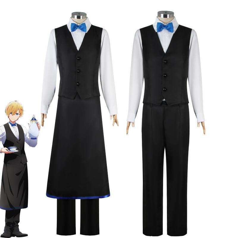 Oshi No Ko Aquamarine Hoshino Uniform Cosplay Costume Set Coffee Party Overalls