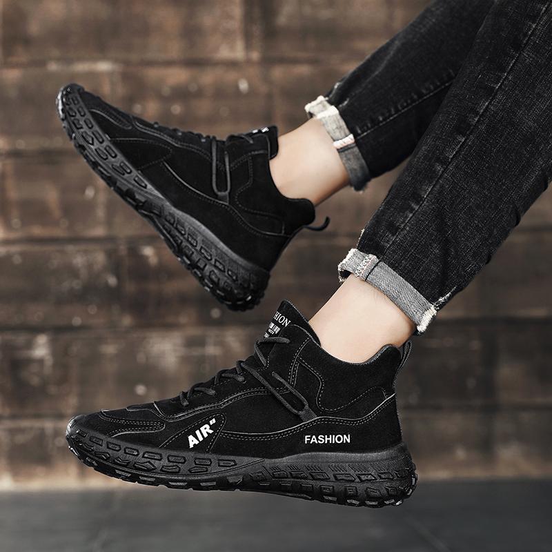 Men's Shoes Casual Shoes Ankle Boots Designer Fashion Loafers Lace Up Shoes Men Boots Men Sneakers Non-slip New Tenis Masculinos