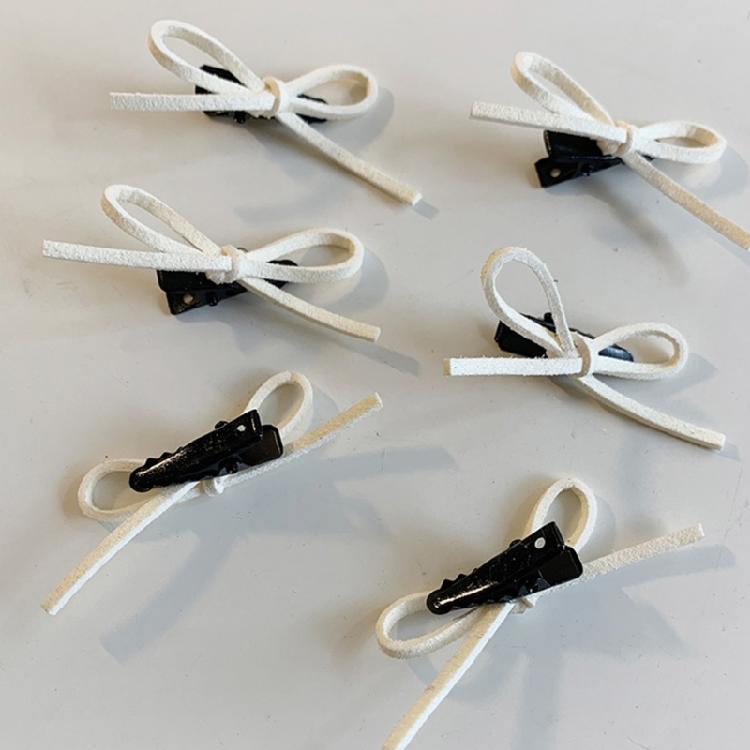 Elegant Hairpin Small Bow Hair Clip Bow Bowknot 2000s-style for Bunches