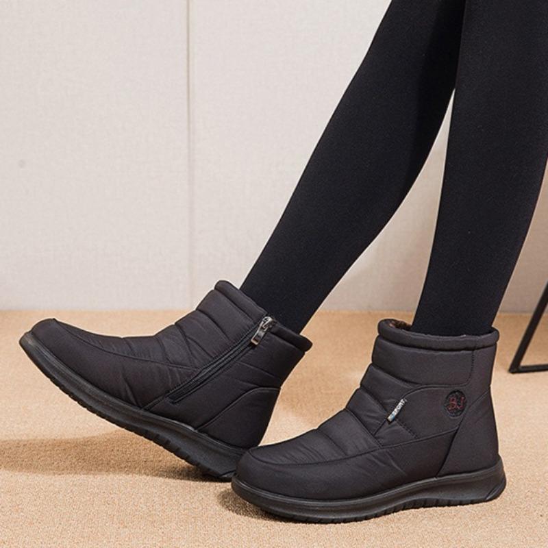 2025 Winter Women's Shoes Fashion High Top Cotton Shoes Plush Warm Snow Boots Outdoor Non Slip Platform Boots Ladies Ankle Boots