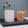 Embossed Flower Cylinder Silicone Molds for Epoxy Resin Candle Soap Home Decoration Chocolate Fondant Silicone Molds