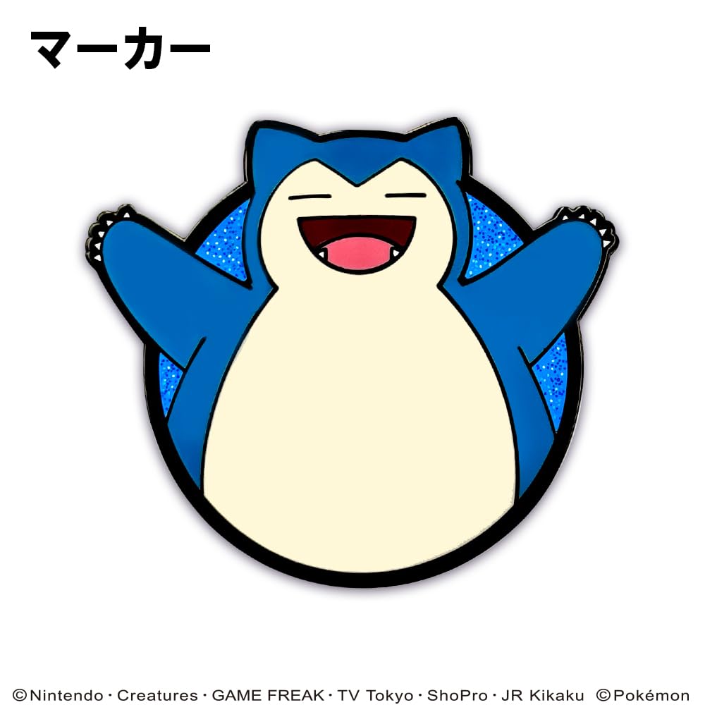 Golf BIG Size Clip Licensed Product Pokémon Marker, (Snorlax), Type, Magnetic,