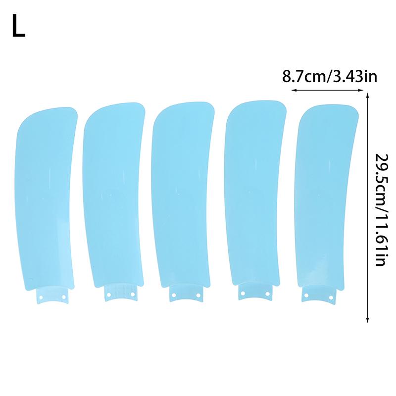 5Pcs/set Durable Plastic Fan Blades Universal Direct Insertion Small Fan Leaves 17.5/25/29.5cm Replacement Accessories For DIY
