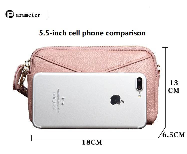 Fashion Cowhide Women Long Clutch Bags Genuine Leather Lady Coin Purse Female Zipper Wristlet Wallet Mobile Phone Bag Billfold