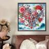 5D DIY Partial Special Shaped Drill Diamond Painting Kit Love Heart Decor30x30cm