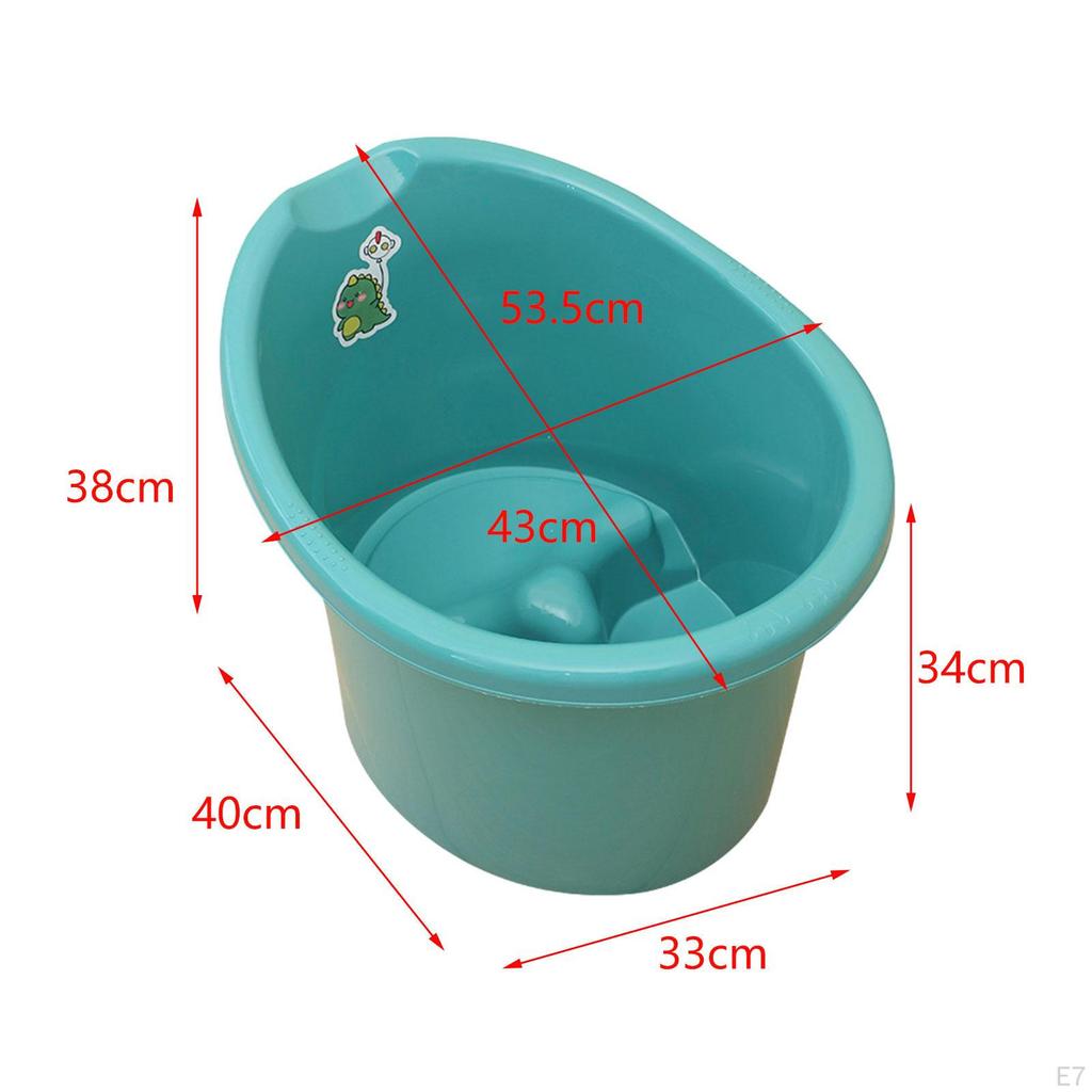 Baby Tub Bucket Portable Shower for 03 Years Old Babies Newborn Blue