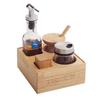 Bamboo & Wood Tabletop Seasoning Organizer