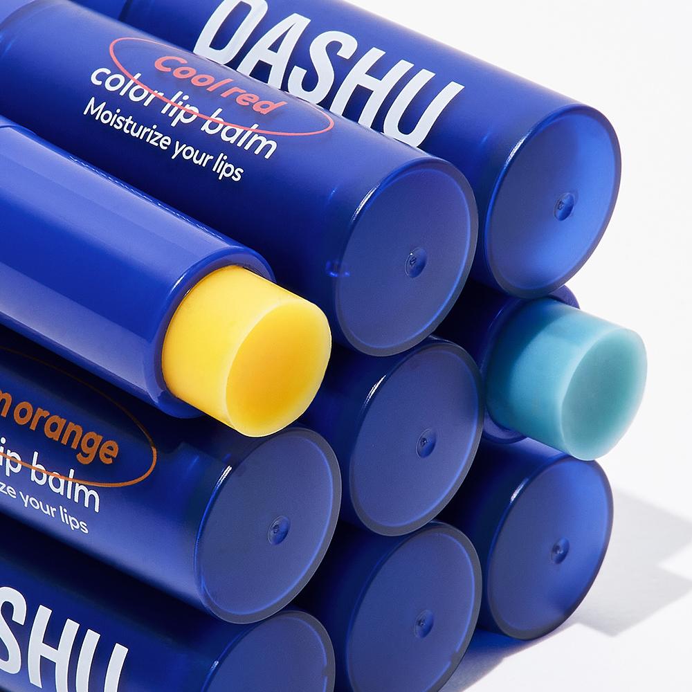 DASHU Mens Color Change Lip Balm 3.9g 2color - lip balm men, Korean Warm Orange