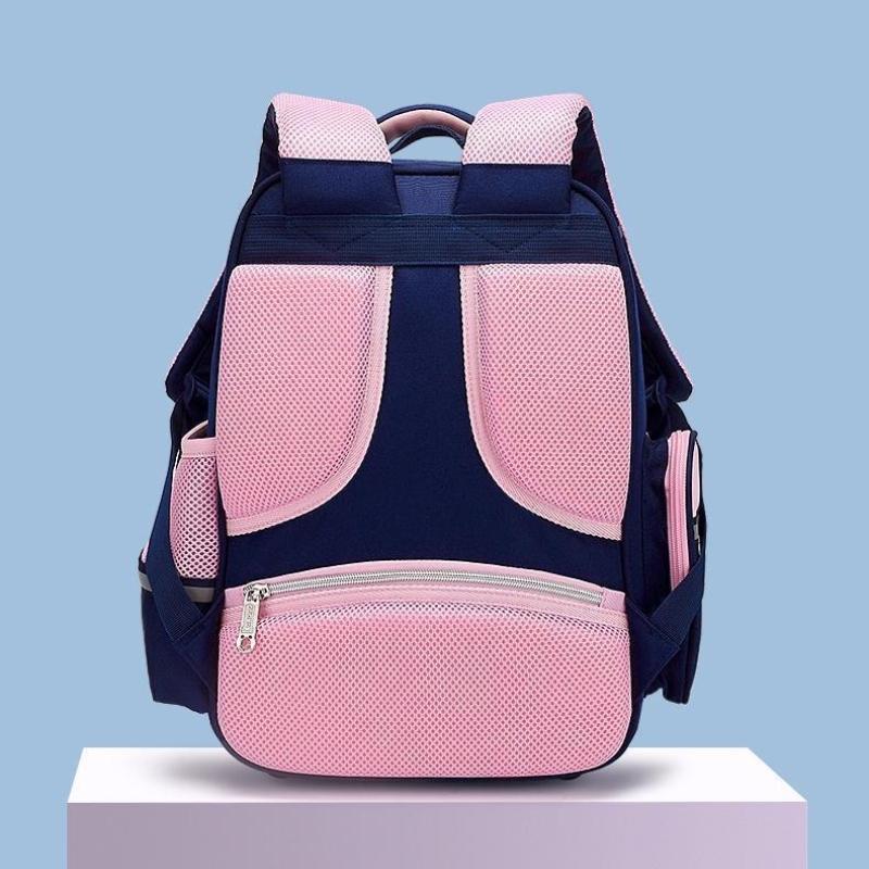 Comfortable Lightweight Girls Cute Schoolbag Fashionable Schoolbag Waterproof Wear-resistant England Style Oxford Cloth